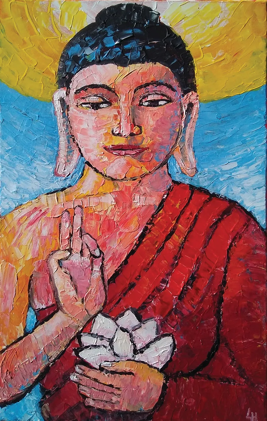 Saffron Buddha
